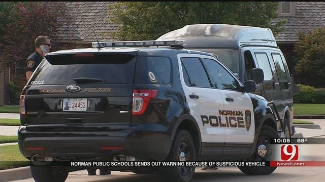 Norman Public Schools Sends Out Warning Due To Suspicious Vehicle