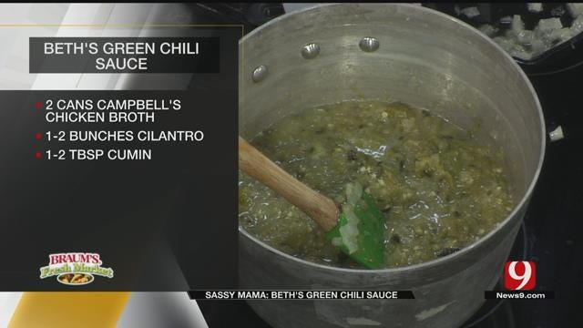 Beth's Green Chili Sauce, Part II