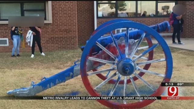 Rivalry Game Leads To Cannon Theft At US Grant High School