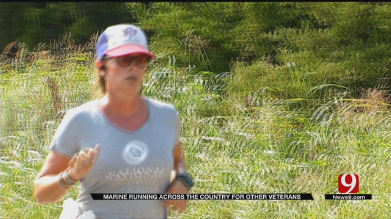 Marine On Cross-Country Mission Gives Back To OKC’s Special Needs Athletes