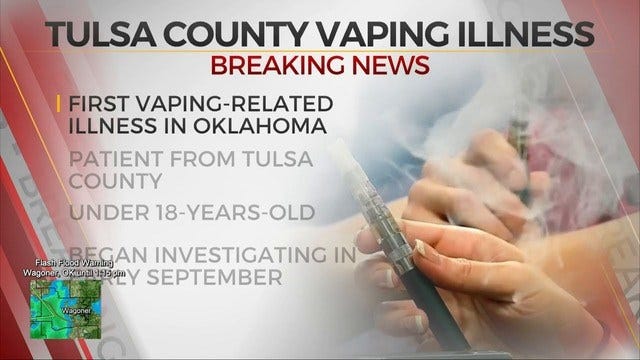 1st Vaping-Associated Lung Injury Case In Oklahoma Confirmed