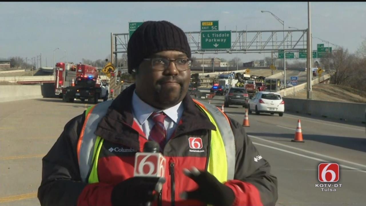 Joseph Holloway Update On Tulsa Overturned Semi At Highway 412 Exit