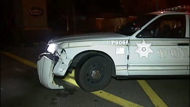 WEB EXTRA: Video From Scene Of TPD Patrol Car Hit And Run