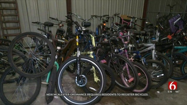 McAlester Requires Registration For Bicycles