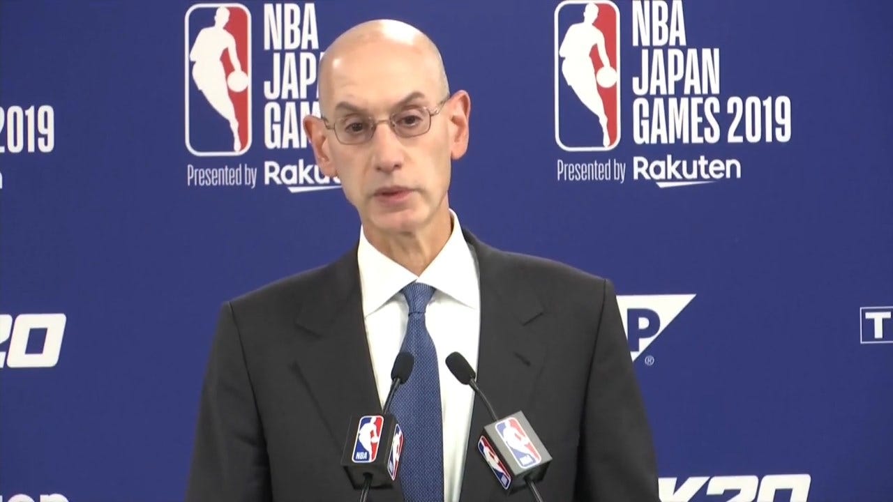 China Threatens To Cut Broadcast Ties As NBA Chief Defends Free Speech
