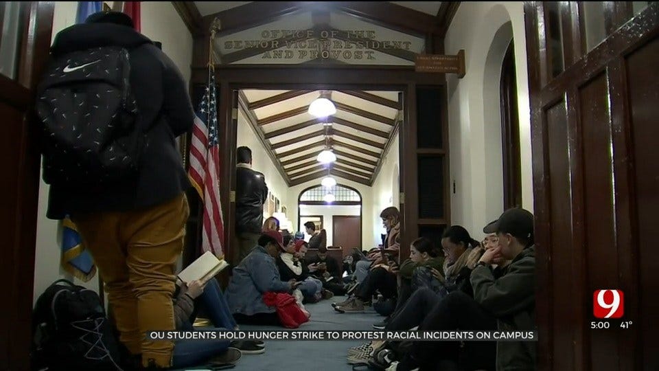 OU Students Hold Hunger Strike In Protest Of Racial Incidents On Campus