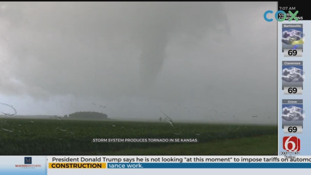 WATCH: Tornado Forms In Southeast Kansas