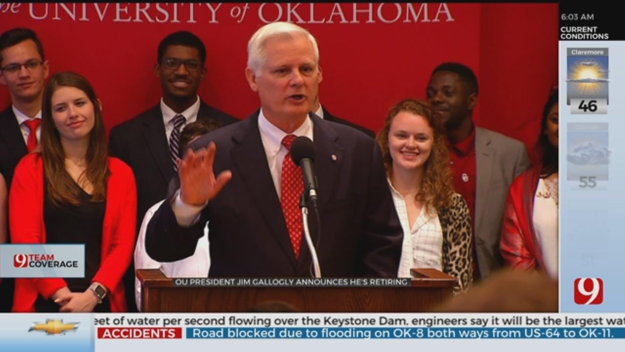 OU Searching For New President Following Gallogly's Retirement Announcement