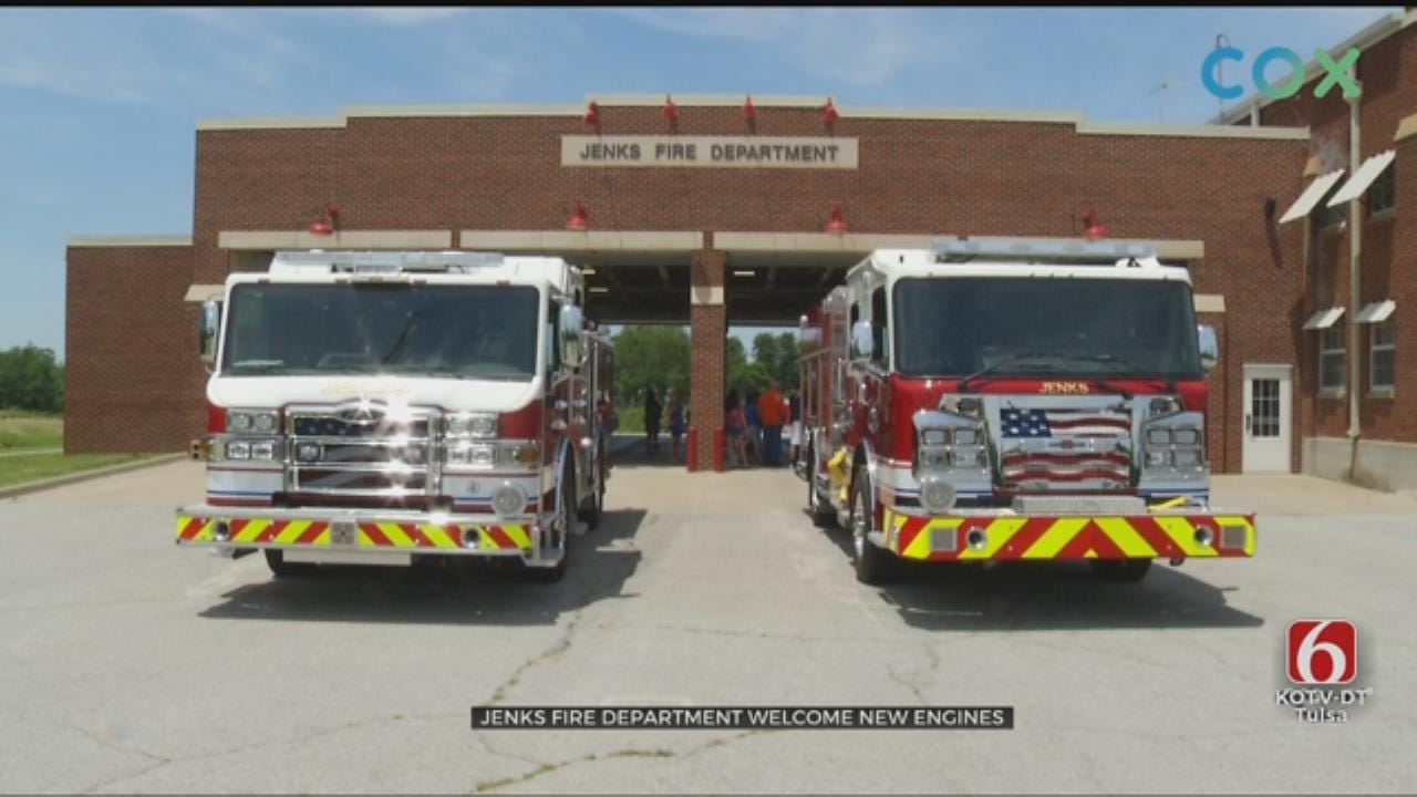Jenks Fire Department Adds New Fire Trucks To Their Station