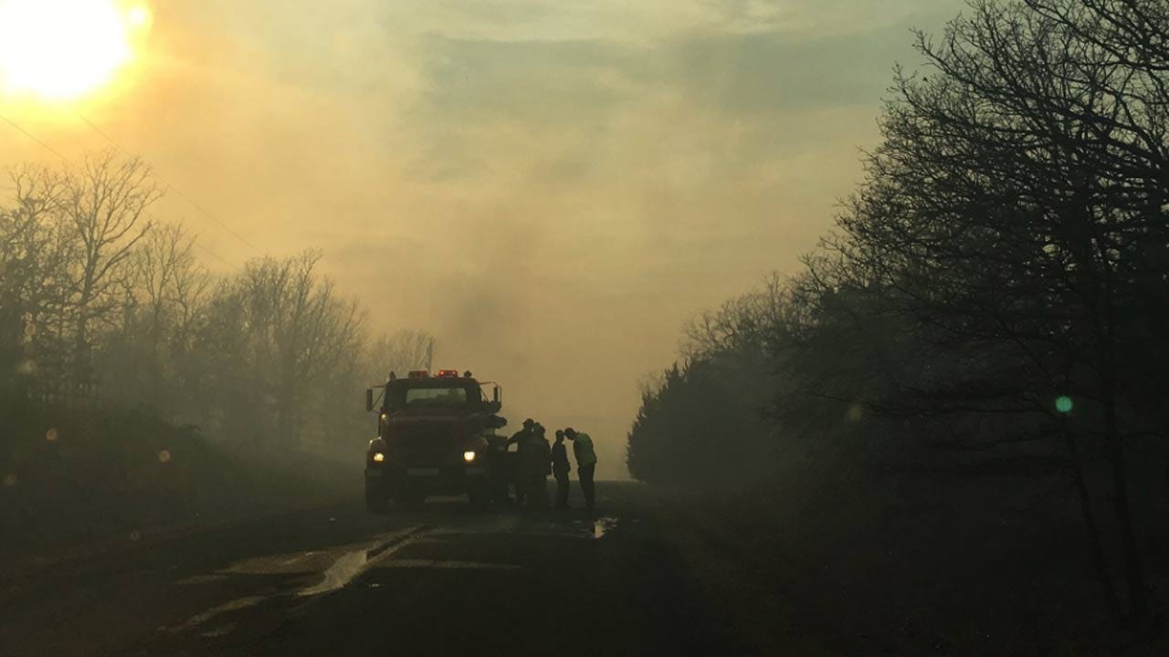 Grass Fires Keep Firefighters Busy Across Oklahoma