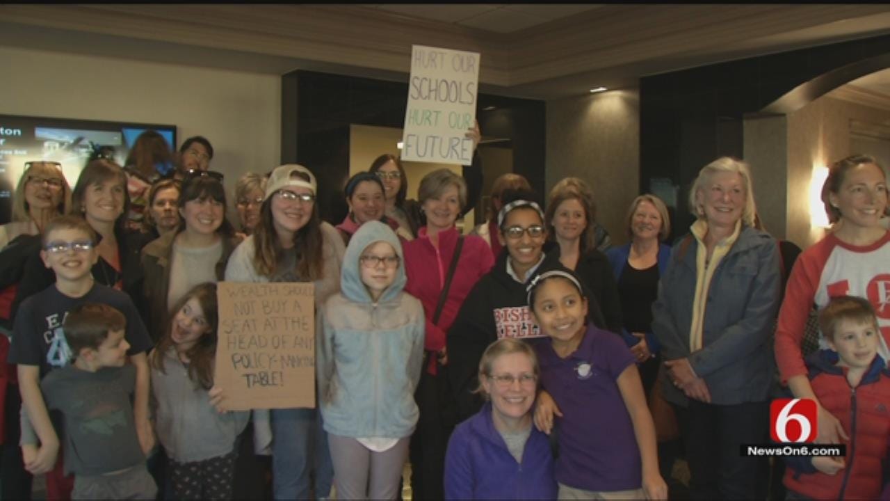 Tulsa Educators, Parents Protest Trump Pick For Education Secretary