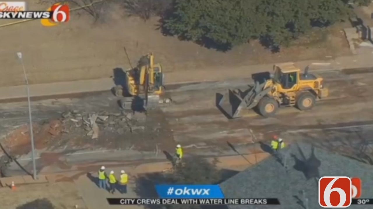 Dave Davis Has The Latest On 21st And Peoria Water Main Break