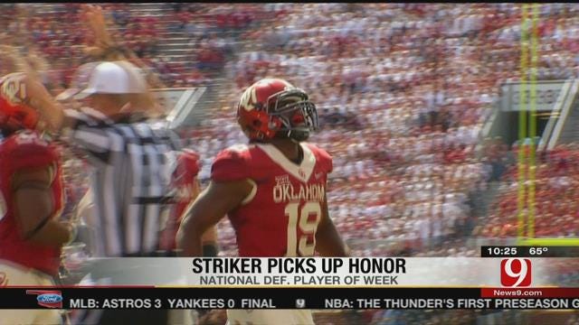 OU's Striker Loves Playing Texas