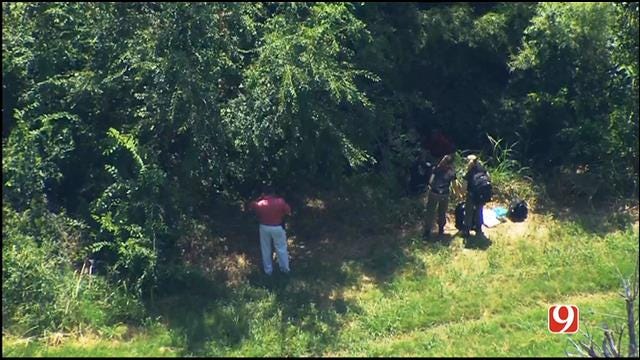 WEB EXTRA: SkyNews 9 Flies Over Investigation After Body Found In MWC