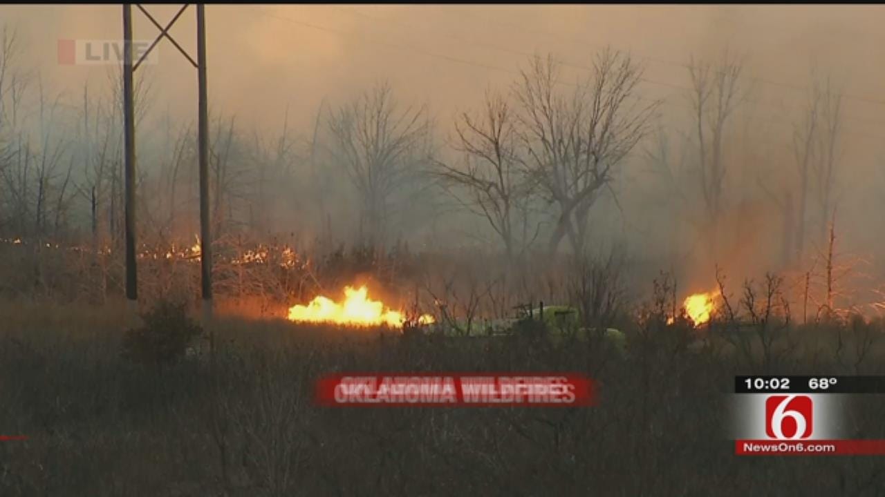 Large Pawnee County Grass Fires Cause Evacuations, Shut Down Highways