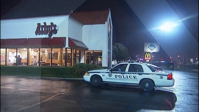 WEB EXTRA: Video From Scene Of Arby's Restaurant Robbery In Tulsa