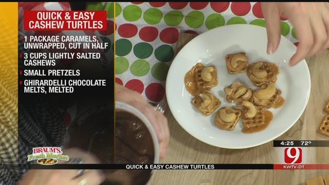 Quick and Easy Cashew Turtles
