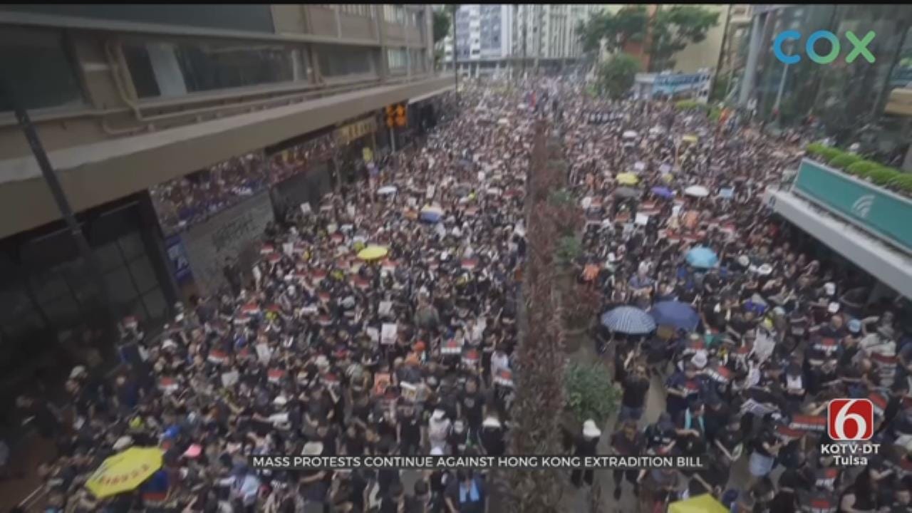 Protesters Demand Embattled Hong Kong Leader Resign