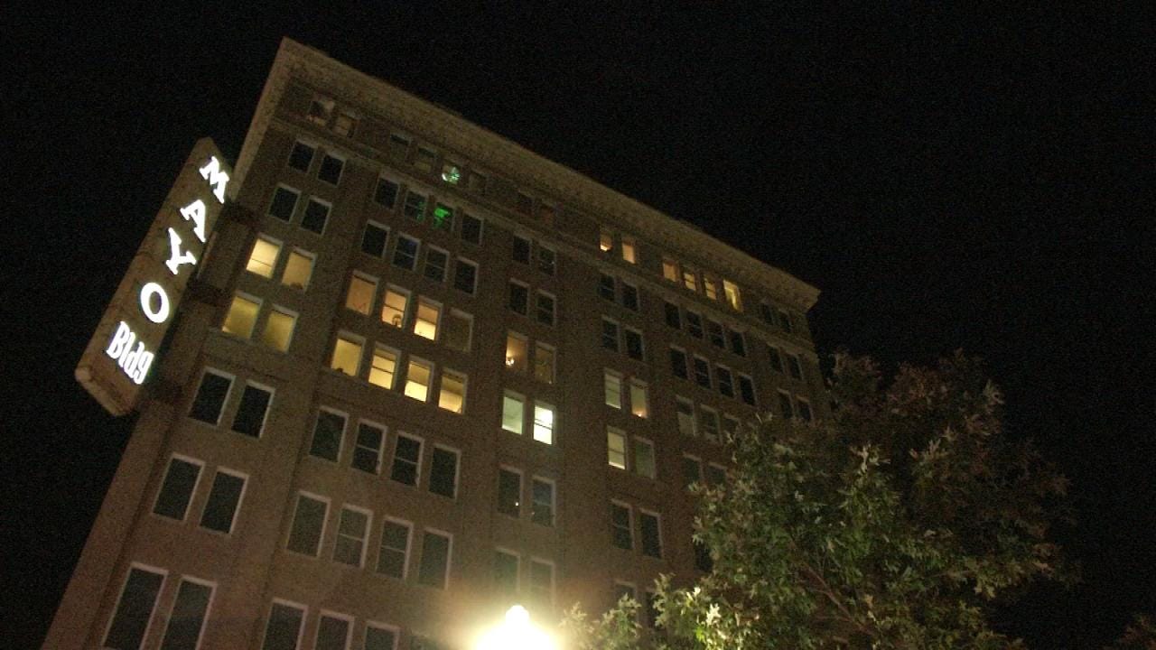 WEB EXTRA: Fire And Sprinkler System Flooding Damage Mayo Building In Downtown Tulsa