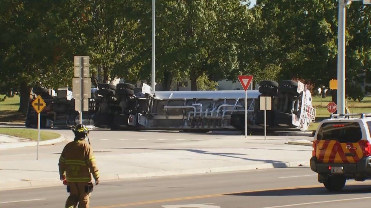 WEB EXTRA: Video From Scene Of Tanker Truck Accident