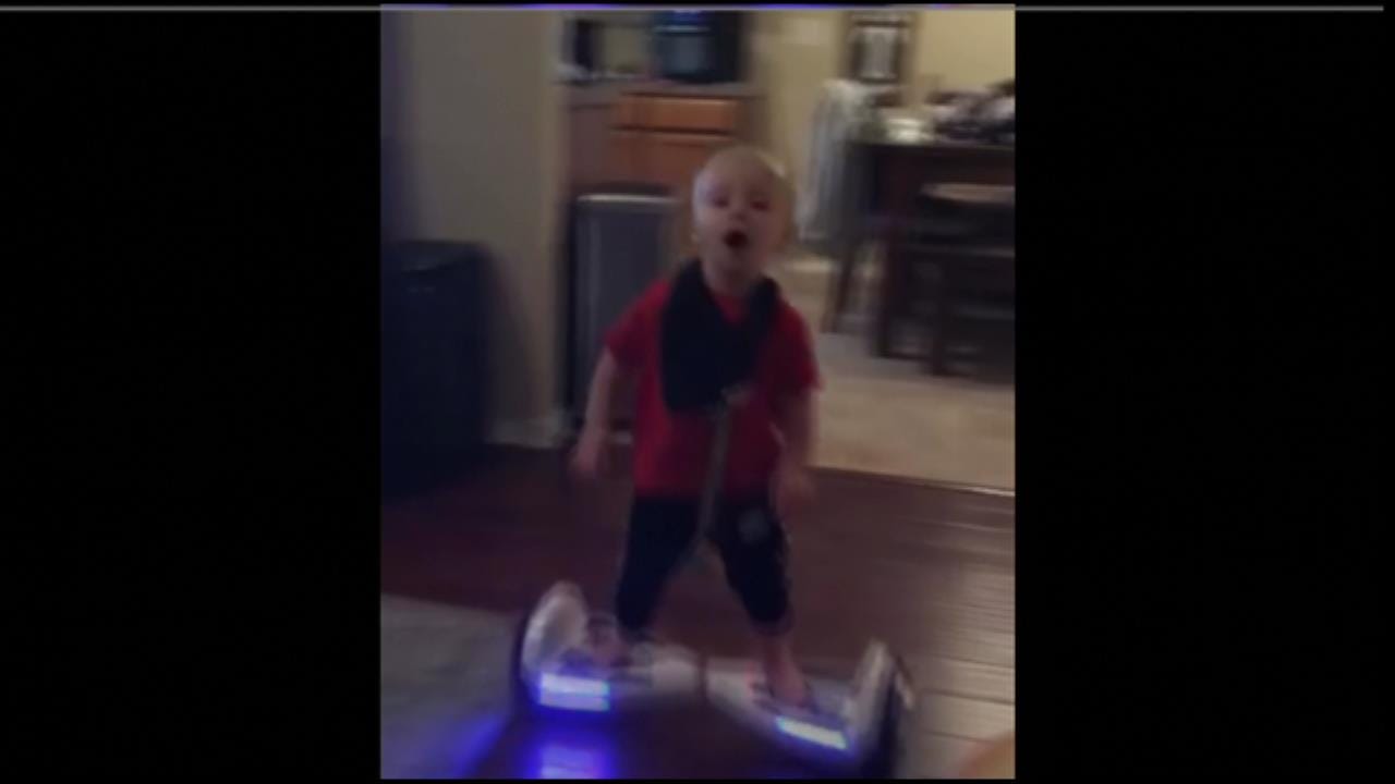 Oklahoma Toddler Shows Amazing Skill In Hoverboard Riding