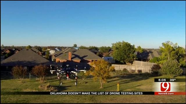 Oklahoma Not On The List Of Drone Testing Sites