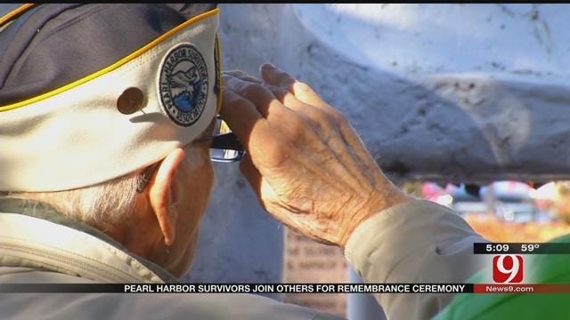 Pearl Harbor Survivors Join Others For Remembrance Ceremony