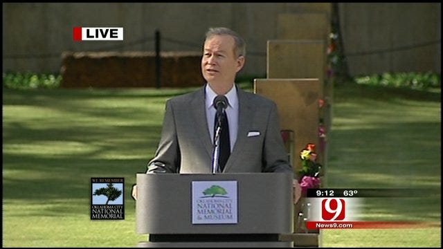 Remembrance Ceremony: OKC Mayor Mick Cornett Speaks
