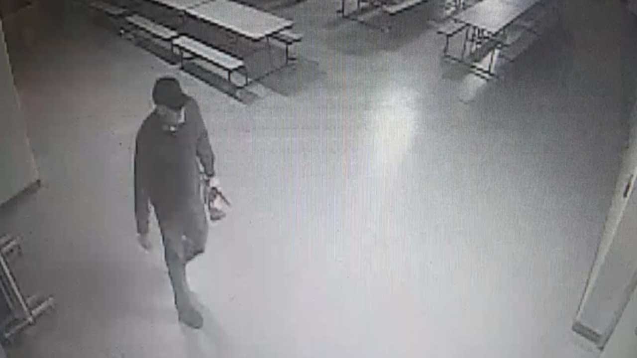 WATCH: Surveillance Video Released Of Strother Elementary Arson Suspect