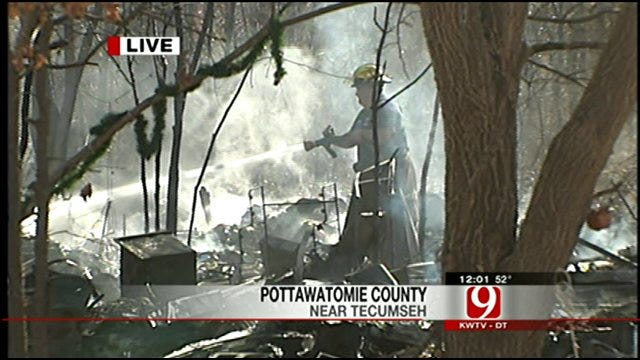 Pottawatomie County Man With Little Loses Everything In Fire