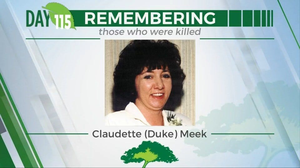 168 Day Campaign: Claudette (Duke) Meek