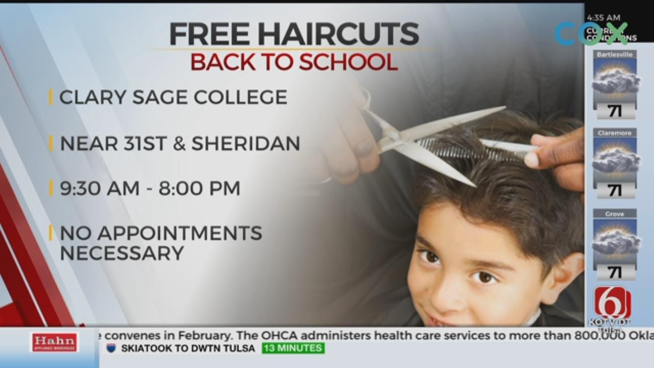 Clary Sage College Offers Free Haircuts For Students