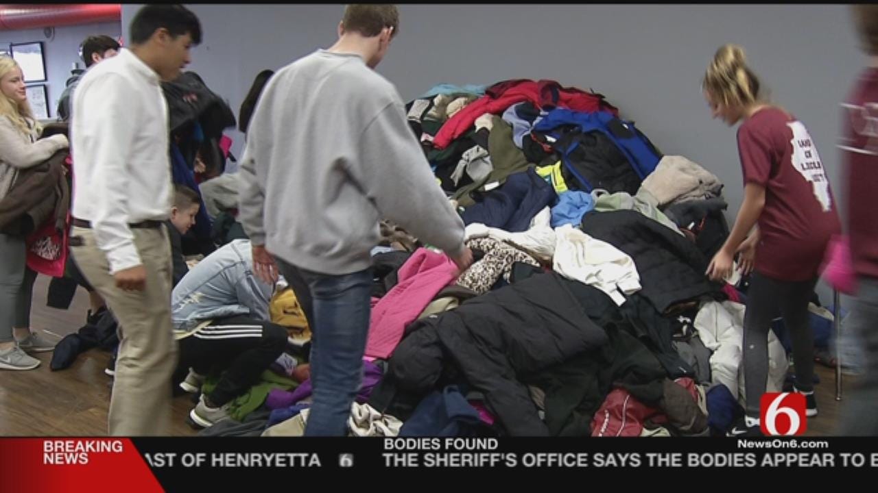 Bishop Kelley Students Collect Nearly 900 Coats For Others