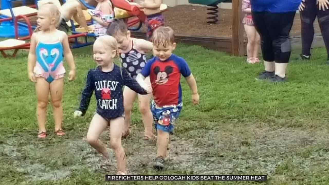 Oologah Kids Have Fun In The Sun Thanks To Fire Department
