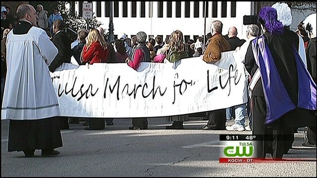 Tulsa Abortion Opponents 'March For Life'