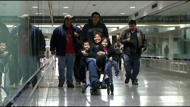 Oklahoma Soldier And Family Return Home For Good