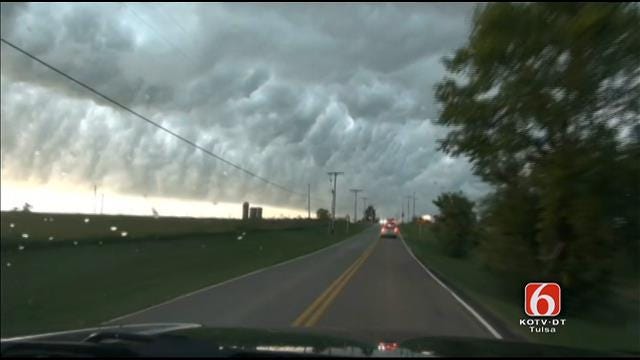 WEB EXTRA: Video From Storm Chaser Mark Folta As Thunderstorm Approached Tulsa County