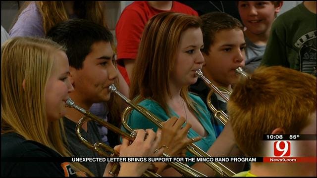 Anonymous Donor Says Minco's Band Program Once Saved Their Life