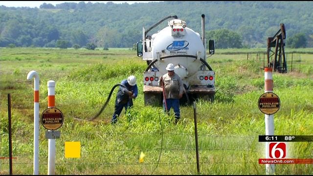 Crews Continue Clean-Up Of Osage County Oil Spill
