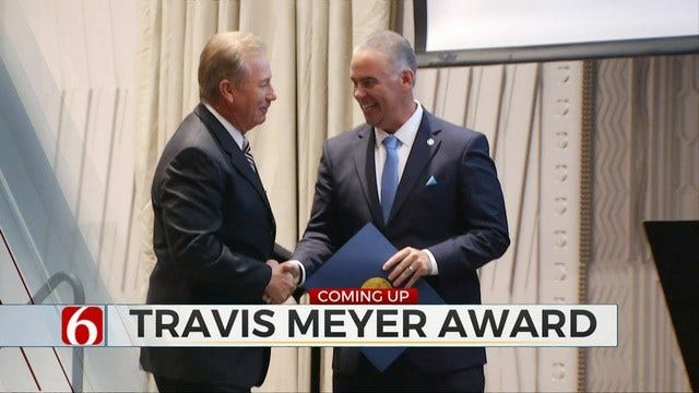 News On 6's Travis Meyer Receives Award From Gov. Stitt
