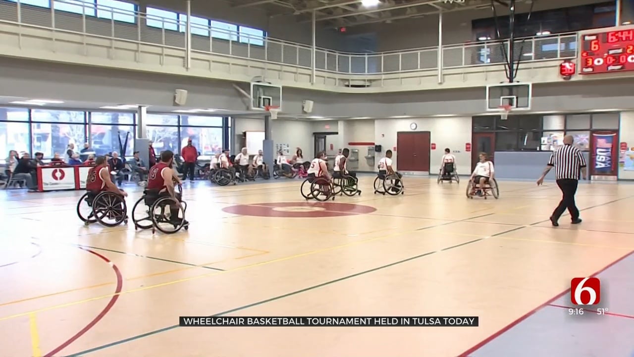 Athletes Compete In Tulsa Wheelchair Basketball Tournament