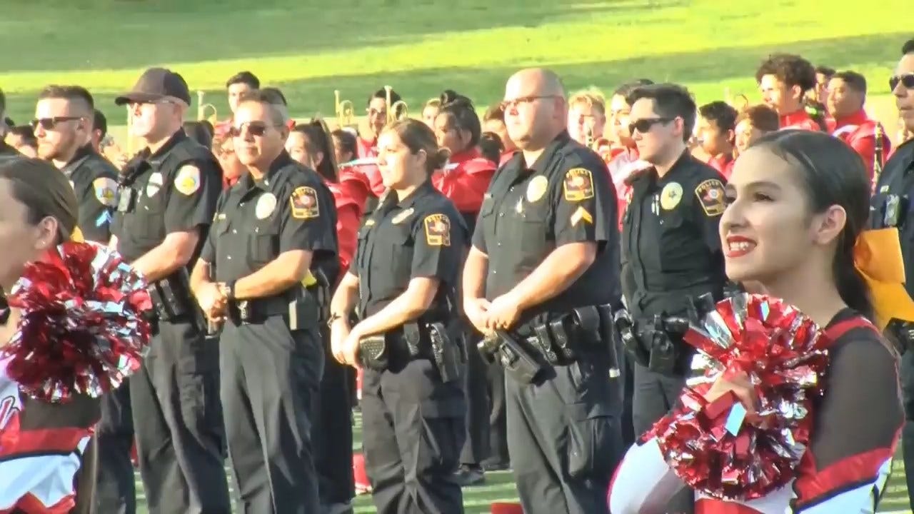 WATCH: High School Rivalry Set Aside To Honor Odessa Shooting Victims