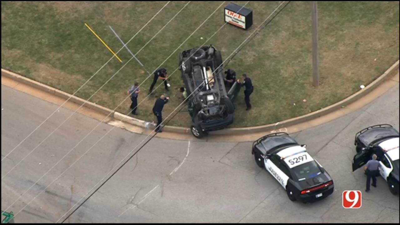 WEB EXTRA: Police Chase Ends In NE OKC