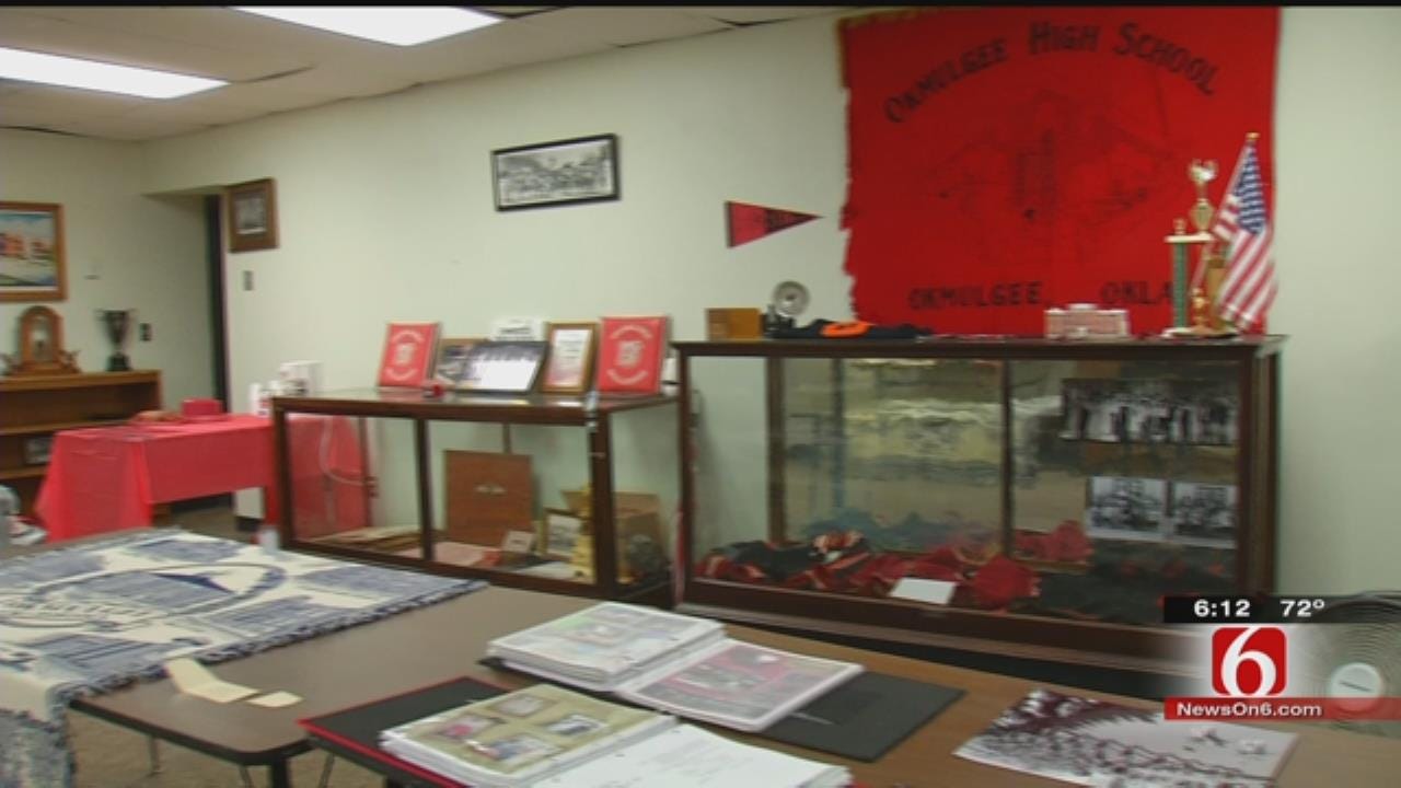 Retired Okmulgee Principal Preserving, Displaying Memorabilia