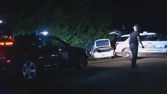 WEB EXTRA: Video From End Of Rogers County High Speed Chase, Arrests