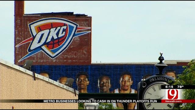 Metro Businesses Looking To Cash In On Thunder Playoffs Run