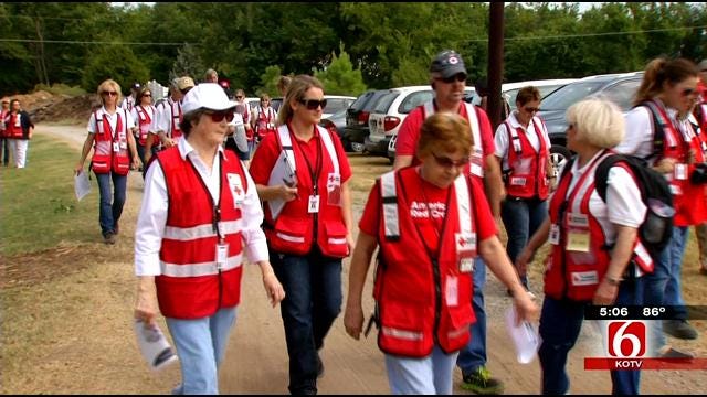 Red Cross Volunteers Run Disaster Drill In Broken Arrow