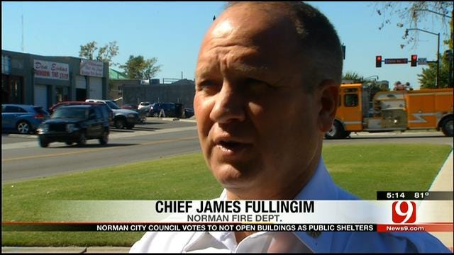 Norman Fire Chief Responds To Council's Public Shelter Vote