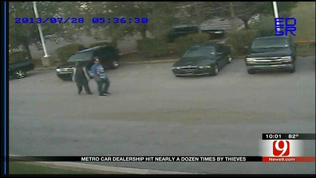 Caught On Camera: Edmond Car Dealership Hit Again By Brazen Thieves