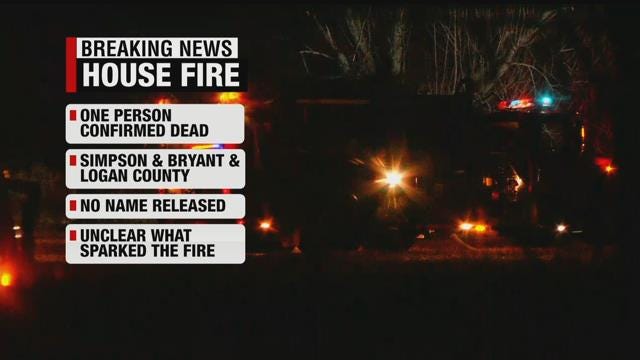 One Dead After House Fire In Logan County